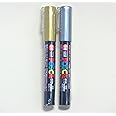 Uni Posca PC-1M White Paint Markers - 2 Pack Fine Tip Water-Based Pigment Ink