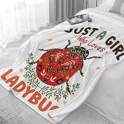 Ladybug Blanket Gifts for Girl- Just A Girl Who