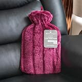 Revitale Luxury 2 Litre Hot Water Bottle with Soft Faux Fur Cover Plum view 8