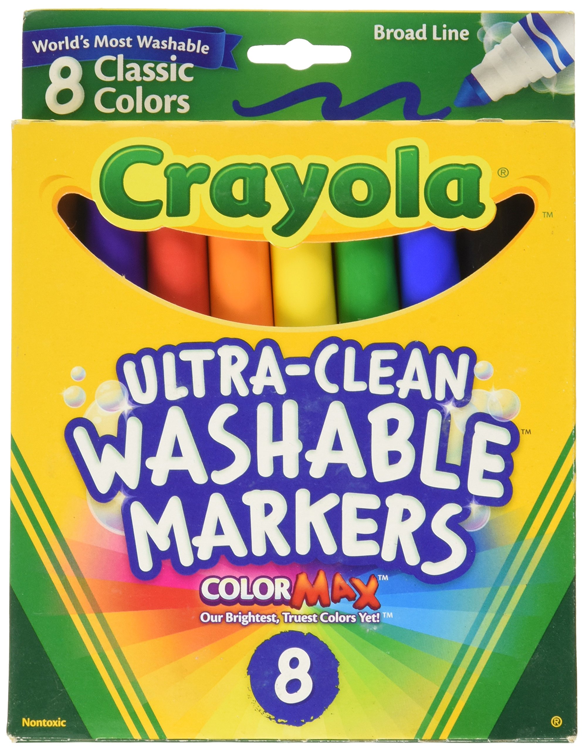 Marcadores lavables Crayola Broad Point - Paquete de 5