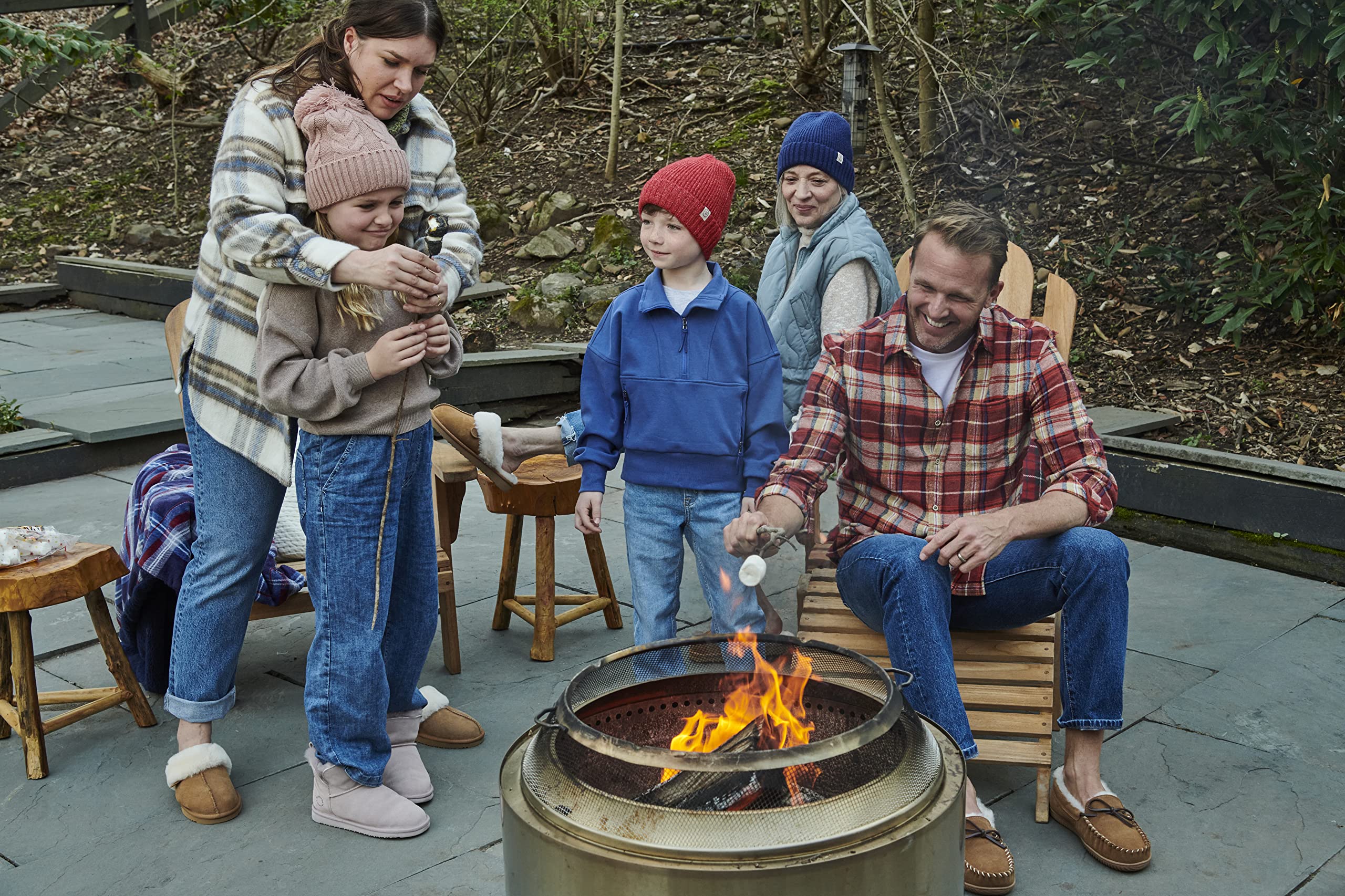 Fireside By Dearfoams Women's Sydney Slippers, Genuine Shearling Suede Scuffs, Memory Foam Slip-in House Shoes