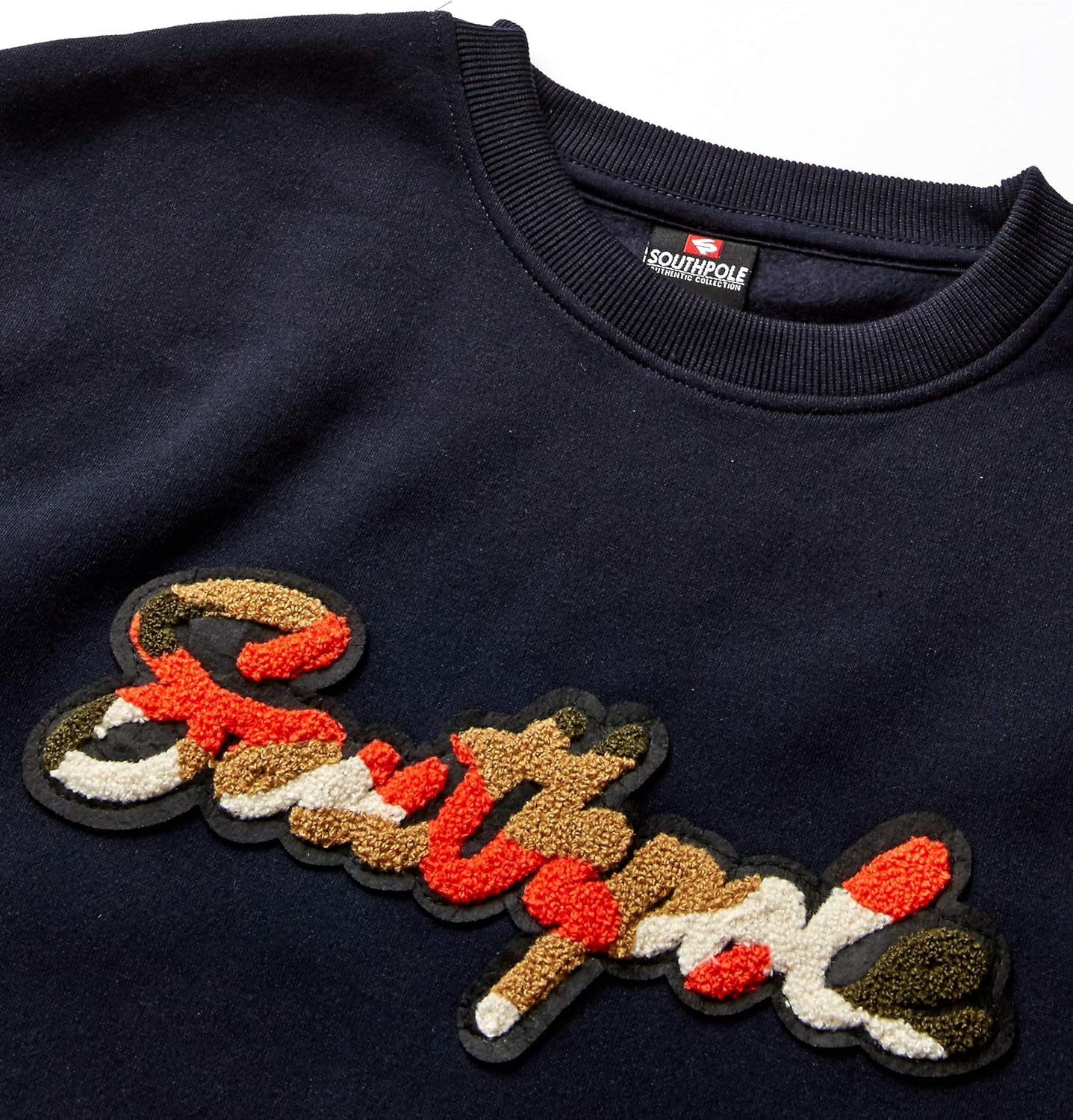 Southpole Men's Fleece Crewneck Sweatshirt: Clothing