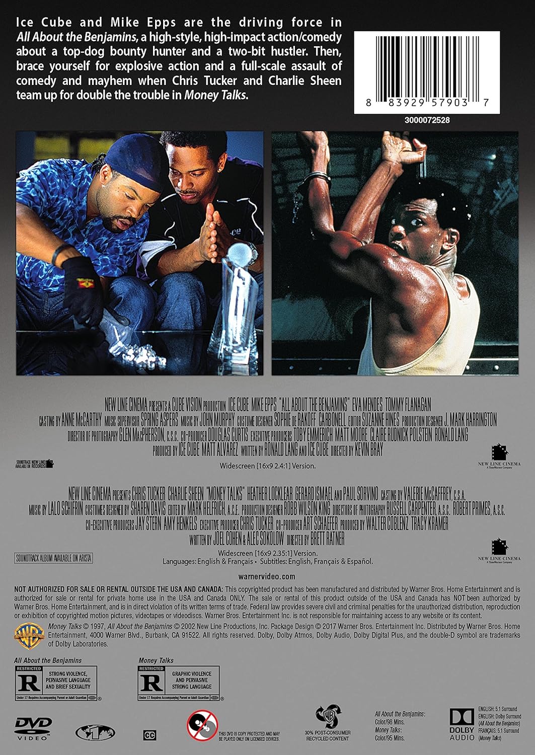 Amazon Com All About The Benjamins Money Talks 2pk Various - amazon com all about the benjamins money talks 2pk various movies tv