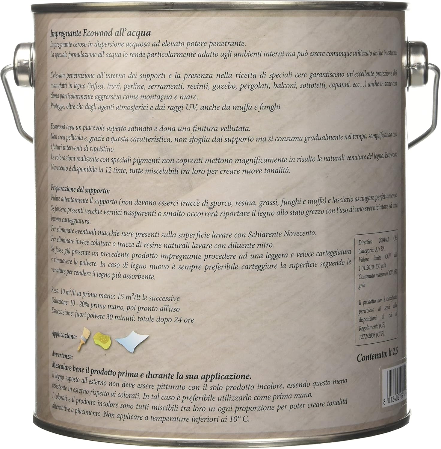 Novecento Wax om te beitsen, walnoot, antiichizzant Novecento Wax om te beitsen, walnoot, antiichizzant