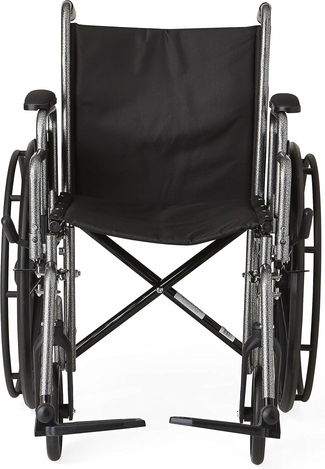 Medline Strong and Sturdy Wheelchair with Desk-Length Arms and Swing-Away Leg Rests for Easy Transfers, 18” Seat: Health & Personal Care