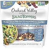 ORCHARD VALLEY HARVEST Salad Toppers, Honey Roasted Sliced Almonds & Berries, 0.85 oz (Pack of 8), Non-GMO, No Artificial Ing