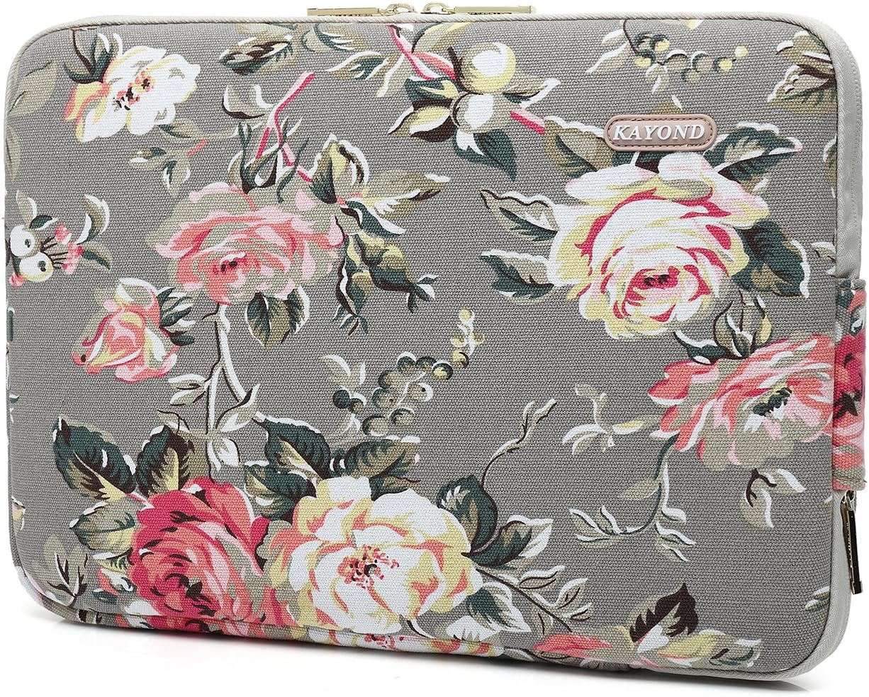 kayond water hyacinth Water-resistant 11 inch laptop sleeve with pocket for 11.6 inch laptop, macbook 12 - Image 3