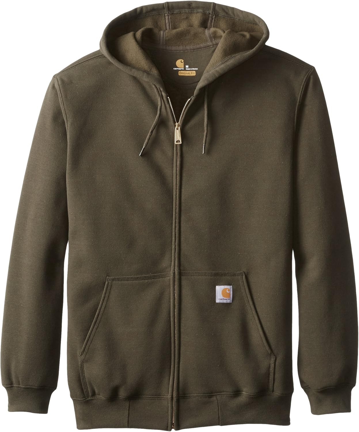 Carhartt Men's Midweight Hooded Zip Front Sweatshirt at  Men’s Clothing store: Fashion Hoodies