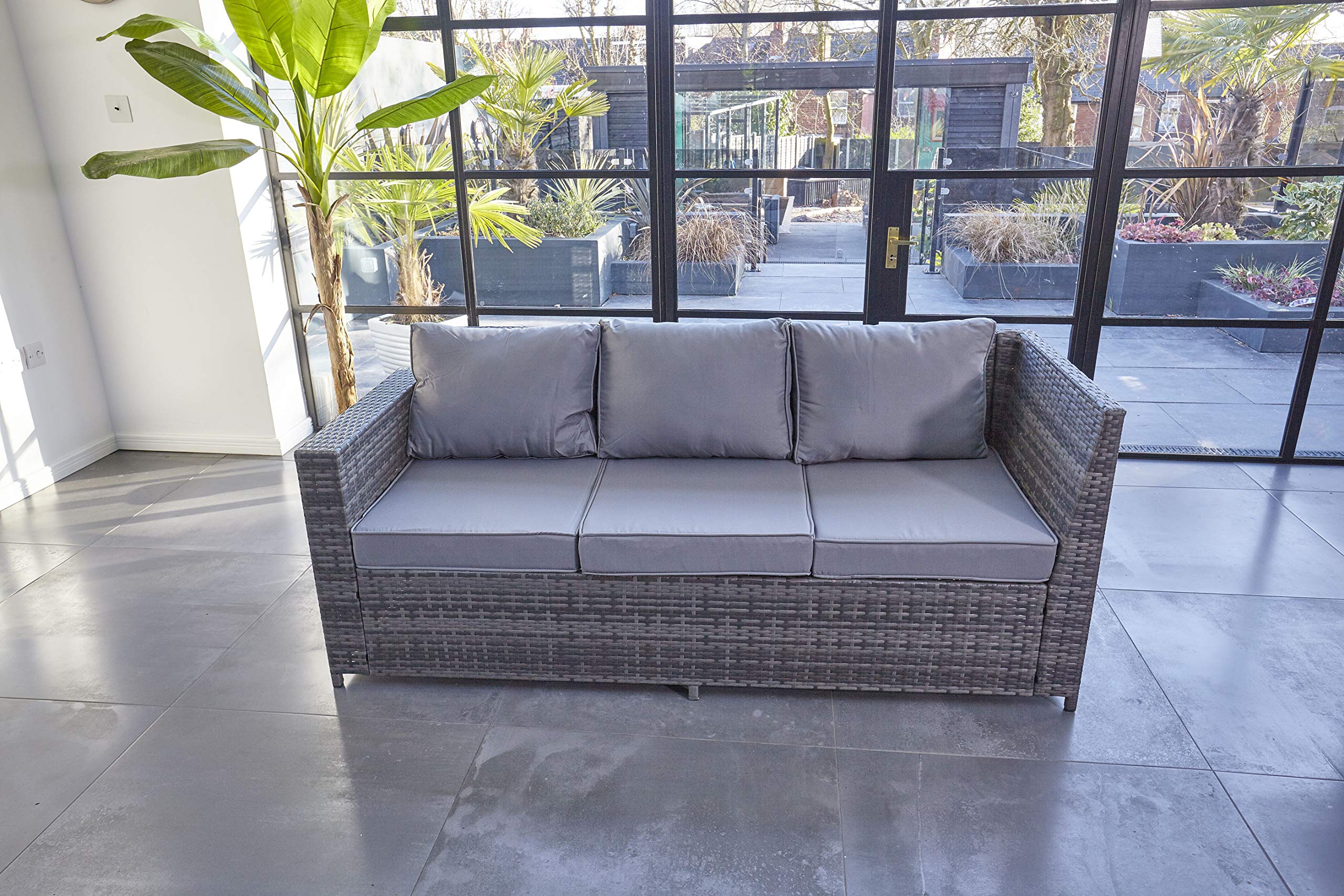 Garden Furniture Sets Garden Furniture & Accessories Grey 51036 Yakoe