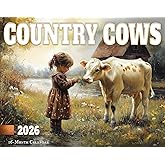 2026 Country Cows Wall Calendar 16-Month X-Large Size 14x22, Calendar by The KING Company-Monster Calendars