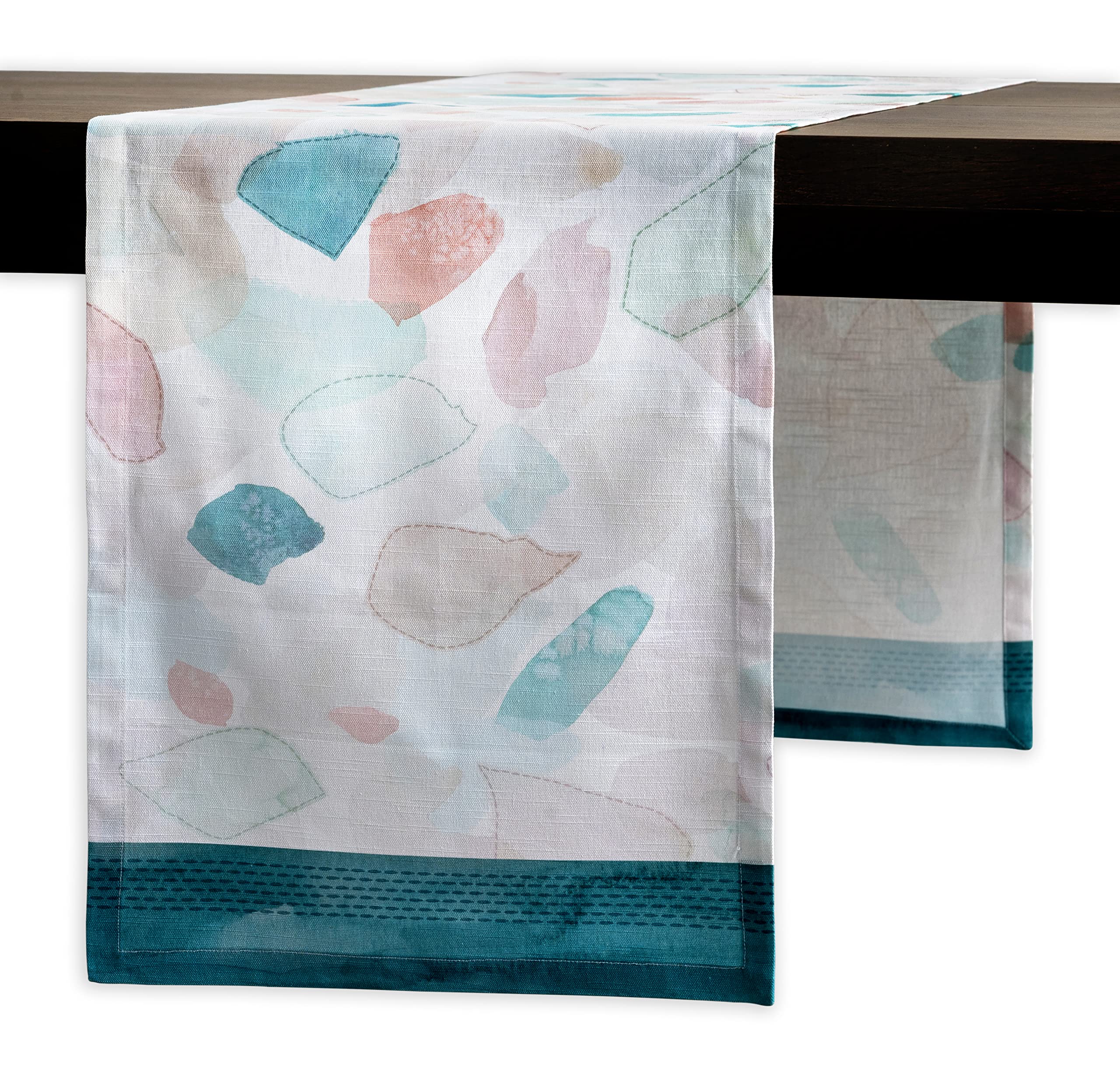 Maison d' Hermine Table runner 100% Cotton Single Layer Table Runners 180 CM long for Home Kitchen Dining Party Wedding Bridal Shower Gifts for Mothers Day (Summer Picnic, 37 cm x 180 cm) — image 1