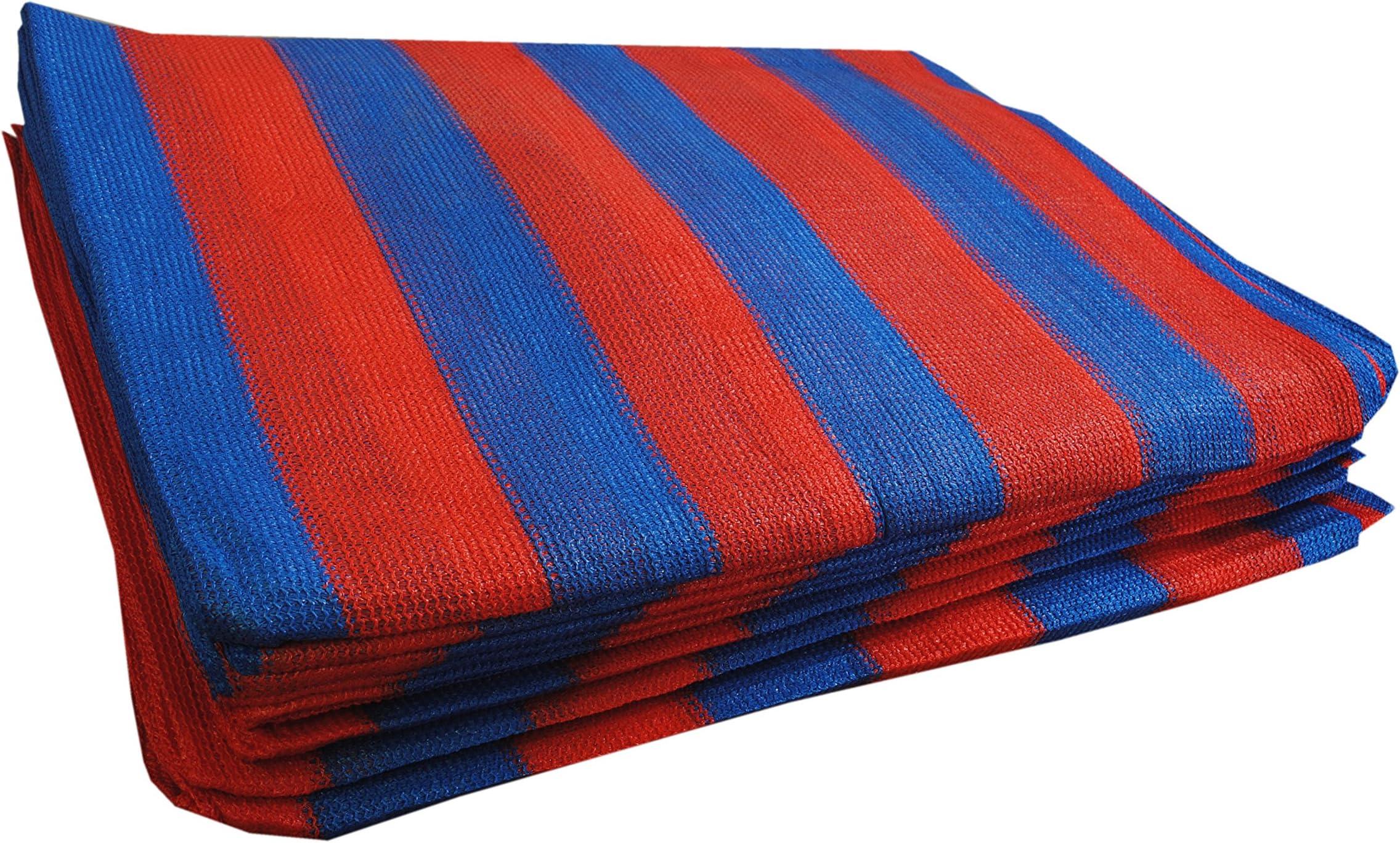NMK NETS Shade Net 75% 5 X 5 Meter (16ft X 16ft) 25 Square Meter for Garden Home Decoration Multipurpose Red Blue Colored