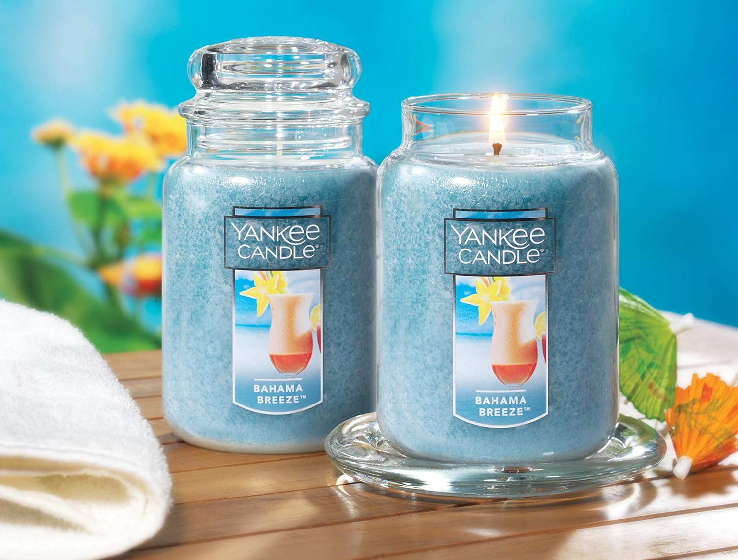Yankee Candle Large Jar Candle Bahama Breeze: Home & Kitchen
