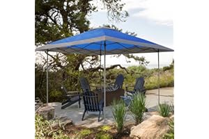 Meetleisure 13'x13' Instant Canopy Tent with Extended Eave - Commercial Pop Up Canopies with Sand Bags, Outdoor Gazebo Tent Easy Set Up with Versatile Use, Blue