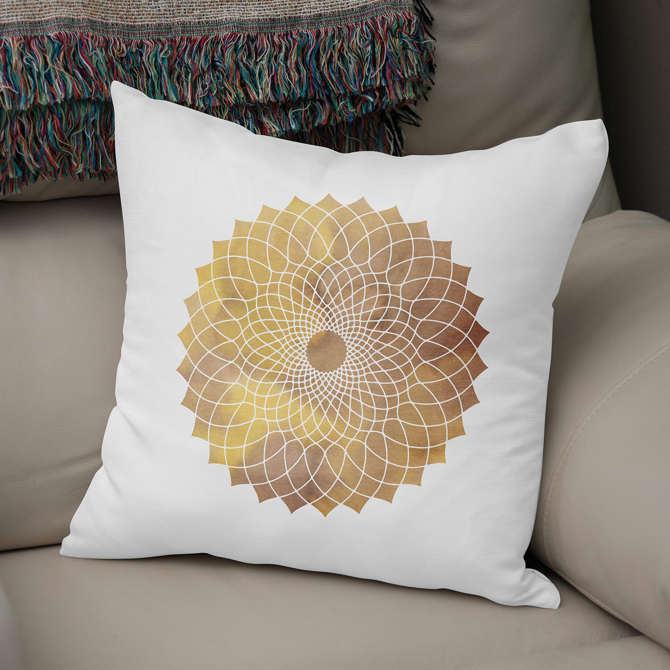 Bonamaison, Decorative Cushion Cover - 50% Cotton 50% Polyester - 43x43cm - Designed and Manufactured in Turkey