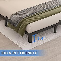 MAF 4 Inch King Metal Platform Bed Frame with Round