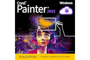 Corel Painter 2023 Education | Professional Painting Software for Digital Art, Illustration, Photo Art & Fine Art [PC Download]