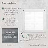Vent Systems 200x200 mm White Soffit Vent Cover Pack of 5 view 4