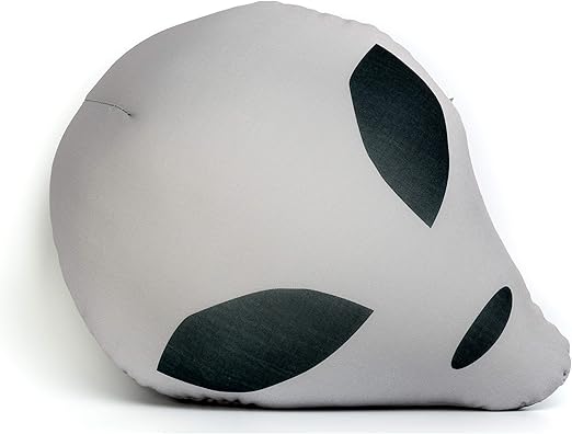 Amazon Com Mushy Pillows Grey Alien Head Soft Support Microbead