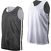 JOKHOO Reversible Men's Mesh Athletic Basketball Jersey Single for Team Scrimmage