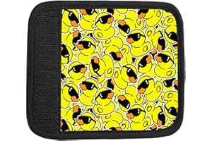 TPOAEL 2 Pack Luggage Handle Wrap Travel Tags - Set of Luggage Tags for Suitcases, Identifiers, Marker, and Handle Covers - Cruise Accessories and Travel Gifts（Yellow Duck