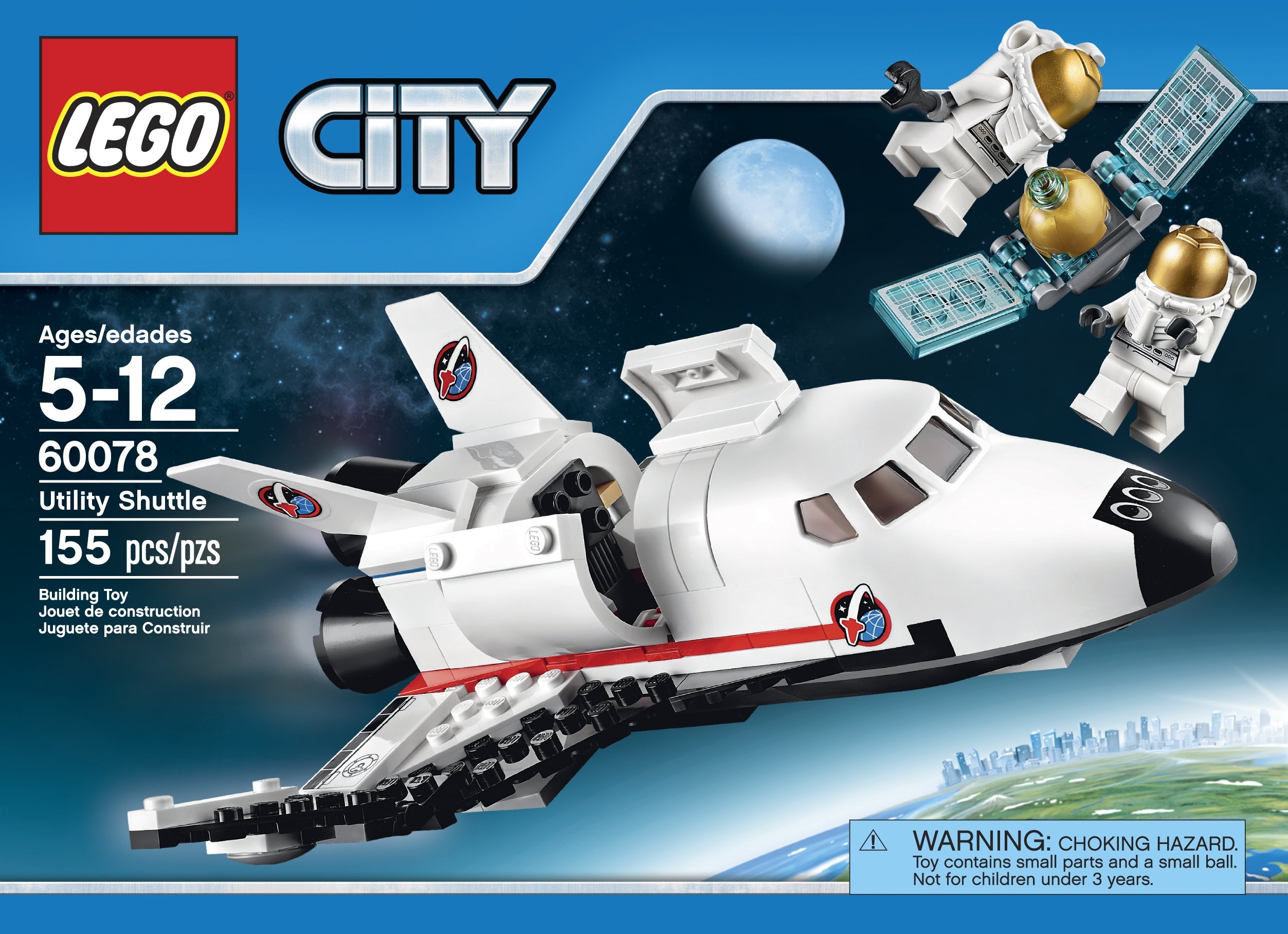 Lego City Space Port 60078 Utility Shuttle Building Kit Multi