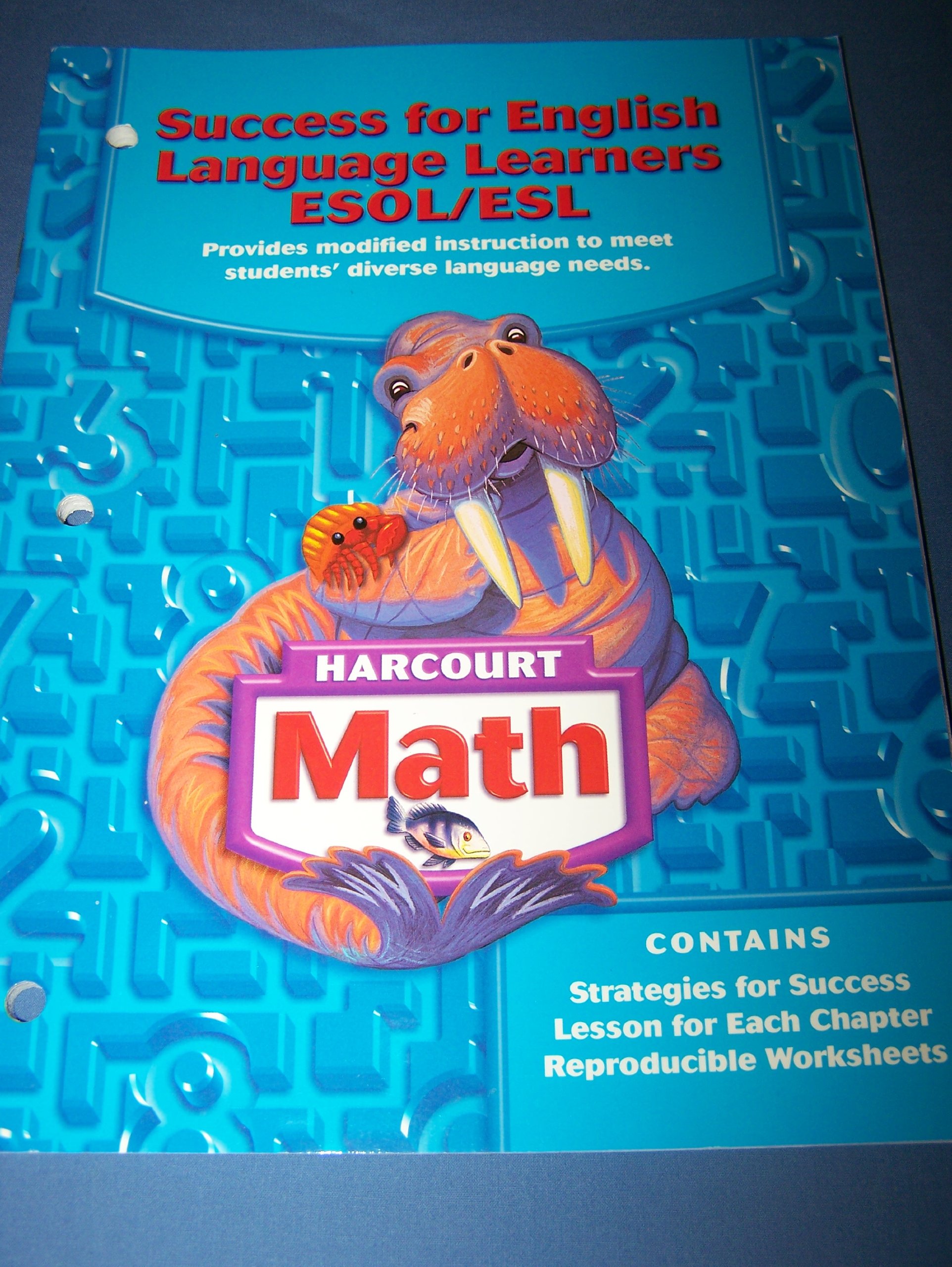 success for english language learners esol esl grade 3 harcourt math hsp 9780153365454 books