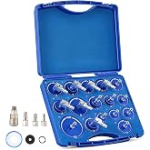 OMT Master Cylinder Bleeder Kit, 23pc Brake Pressure Bleeding Adapter Set | with Quick Couplers, Aluminum Brake Pressure Bleeding Set Compatible with Mercedes Benz BMW Audi Tesla Ford More