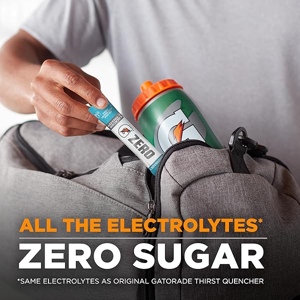 GATORADE G ZERO POWDER PACKETS GLACIER CHERRY 1.08OZ 10CT