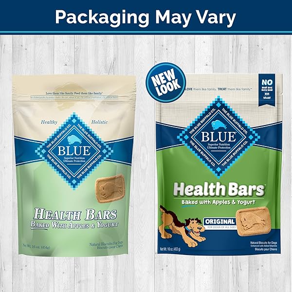 BLUE BUFFALO HEALTH BARS FOR DOGS, APPLE YOGURT, 16 OUNCE