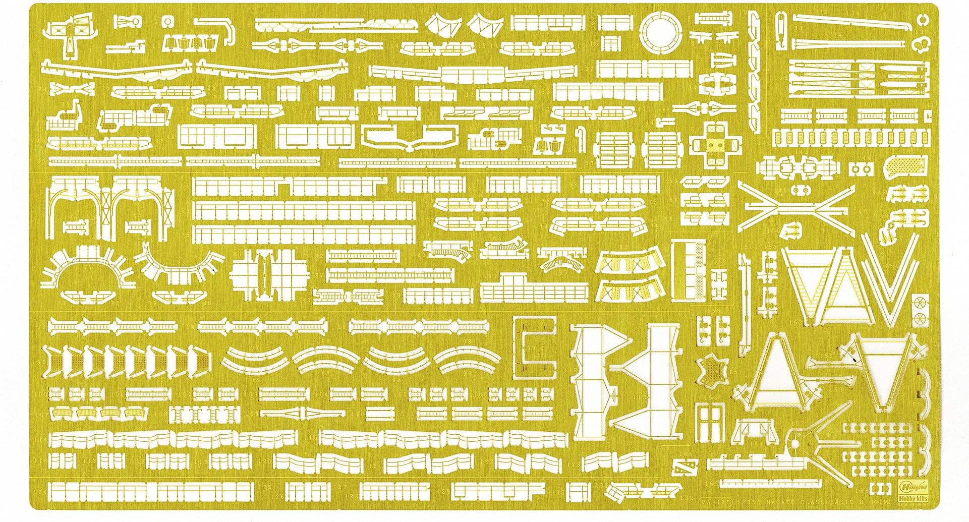 Hasegawa QG16 1/350 Japanese Navy Nagato-Class Detail Up Etching Parts Basic B Plastic Model Parts