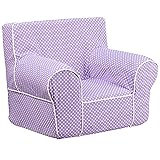 Flash Furniture Small Lavender Dot Kids Chair with