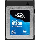 OWC Atlas Pro 512GB CFexpress 4.0 Type B Memory Card | 3650MB/s Read - 3000MB/s Write - Capture RAW images, fast-moving sports, nature, action, and 6K video
