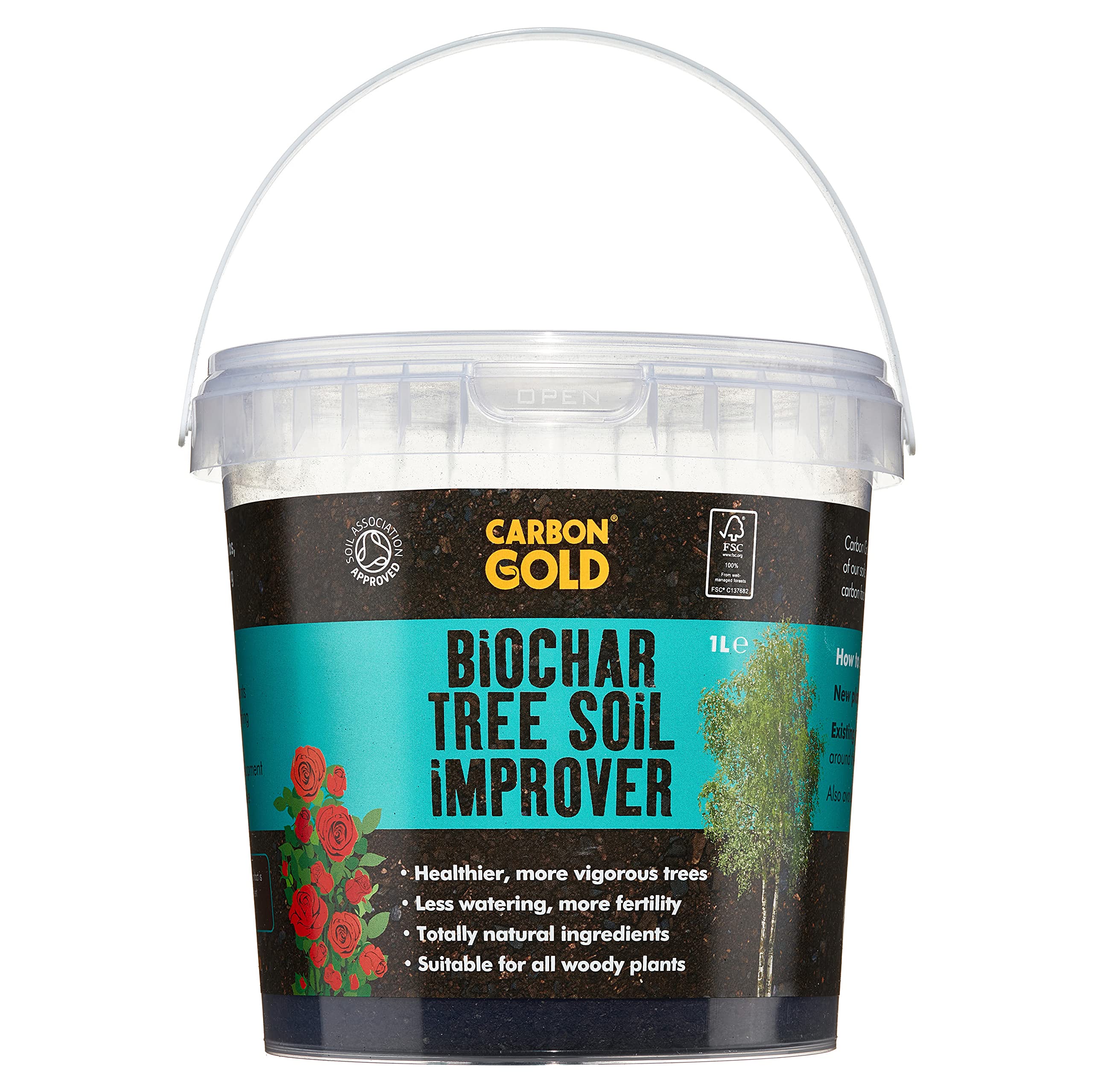 Carbon Gold Biochar Tree Soil Improver 1 Ltr