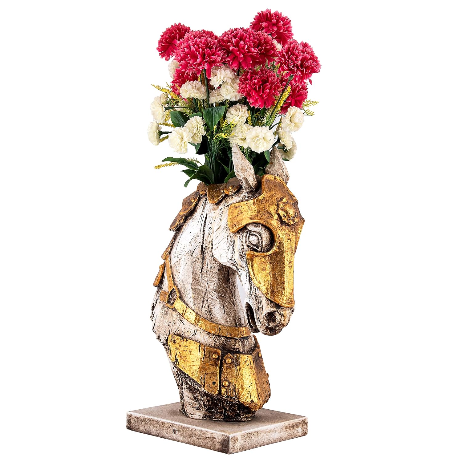 Buy Karigaari Indian Handcrafted Resin Fiber Elegant Horse Design