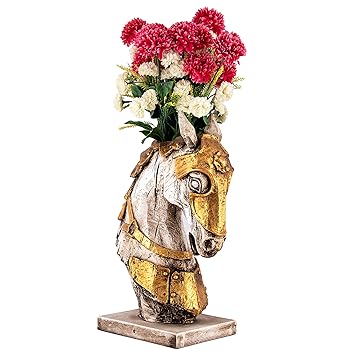 Buy Karigaari Indian Handcrafted Resin Fiber Elegant Horse Design