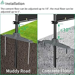 SunnyRoyal 5' x 65' Privacy Fence Screen with Iron