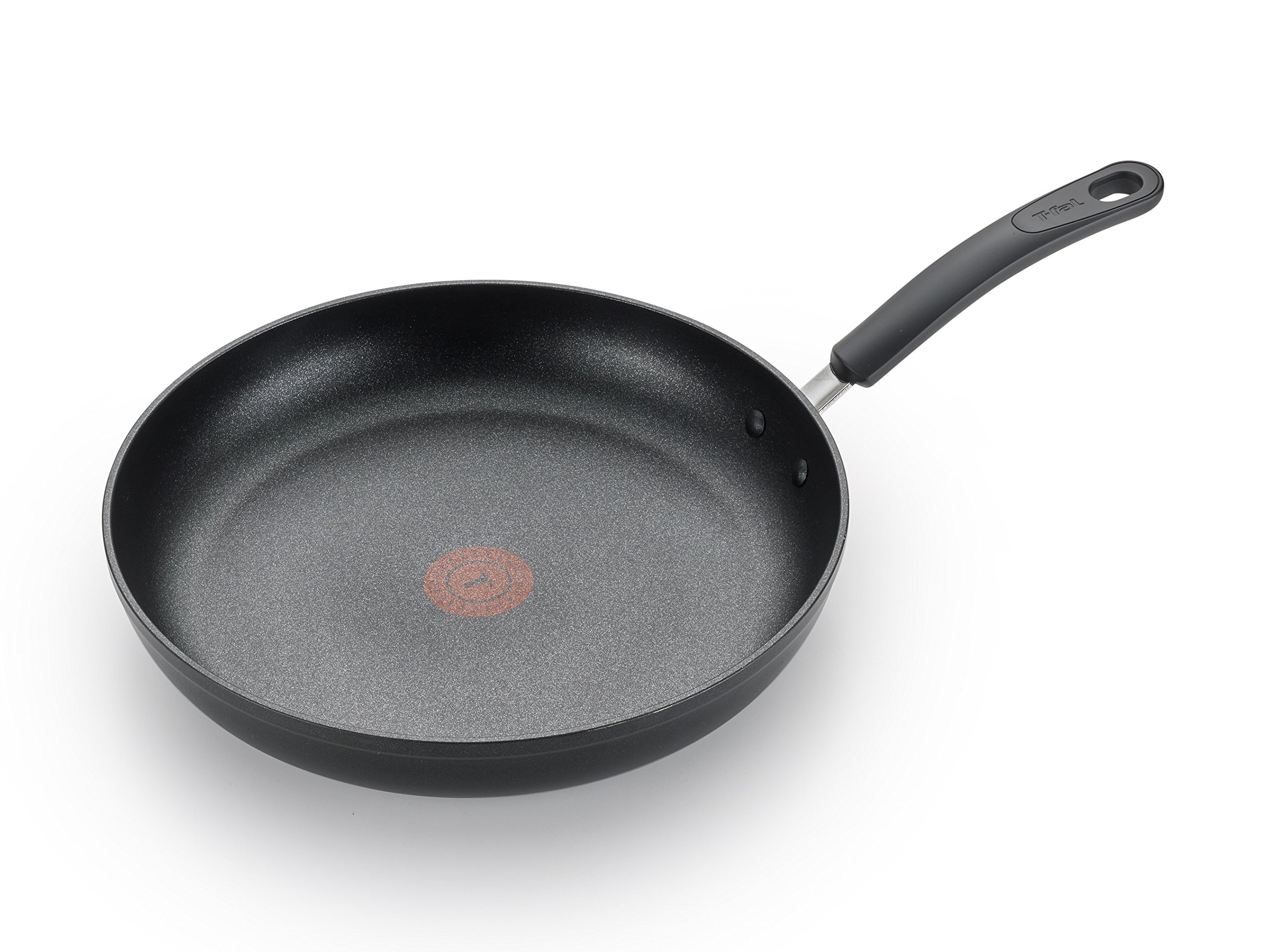 T-fal C5610764 Titanium Advanced Nonstick Thermo-Spot Heat Indicator Dishwasher Safe Cookware Fry Pan, 12-Inch, Black