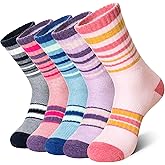 DoSmart Merino Wool Hiking Socks for Women Men Thermal Winter Warm Moisture Wicking Boot Work Cushion Gift Socks 5 Pairs
