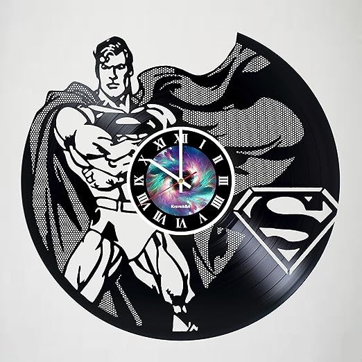 Amazon Com Superman Vinyl Record Wall Clock Get Unique Room