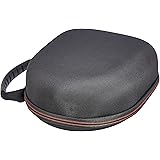 Amazon Basics Hard Headphone Carrying Case - Compatible with Audio-Technica Headphones, Black