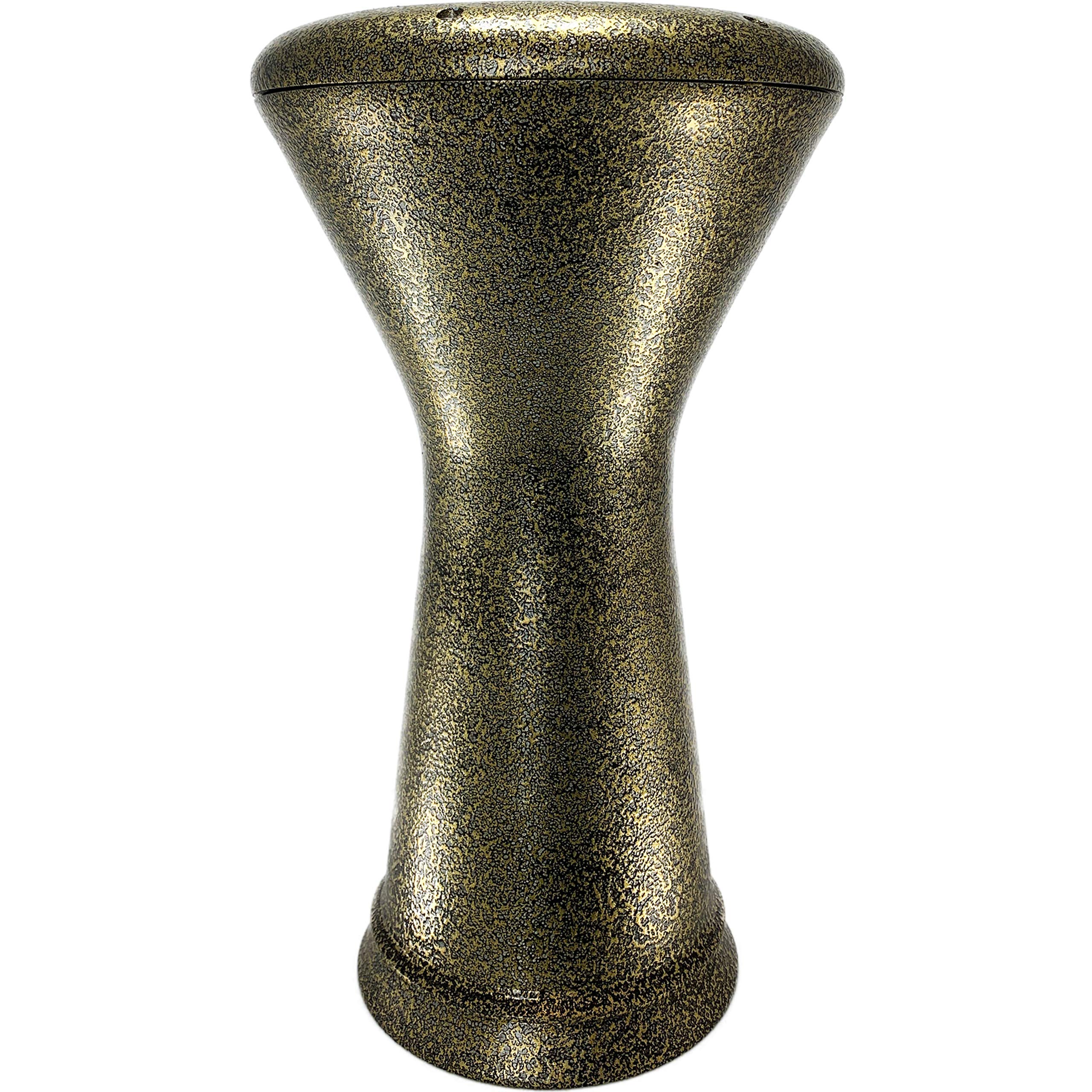 The E22-GOL Darbuka by Gawharet El Fan (World Percussion) - Arabic Darbuka Drum/Doumbek Drum with White Malik Instruments Head