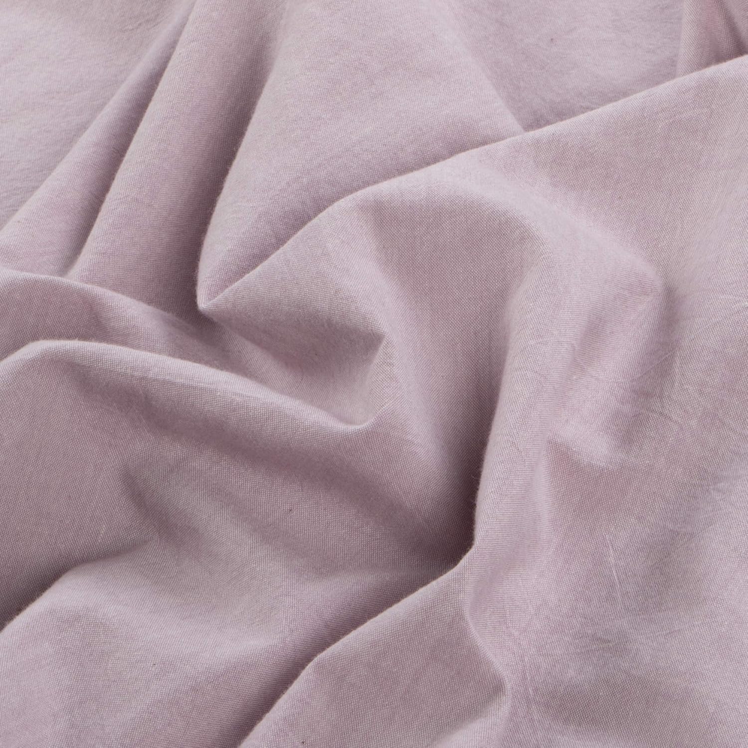 NTBAY Washed Cotton Body Pillow Cover, Breathable Yarn Dyed Solid Envelope Closure for Adults Pregnant Body Pillowcase, 20 x 54 Inches, Light Purple: Home & Kitchen