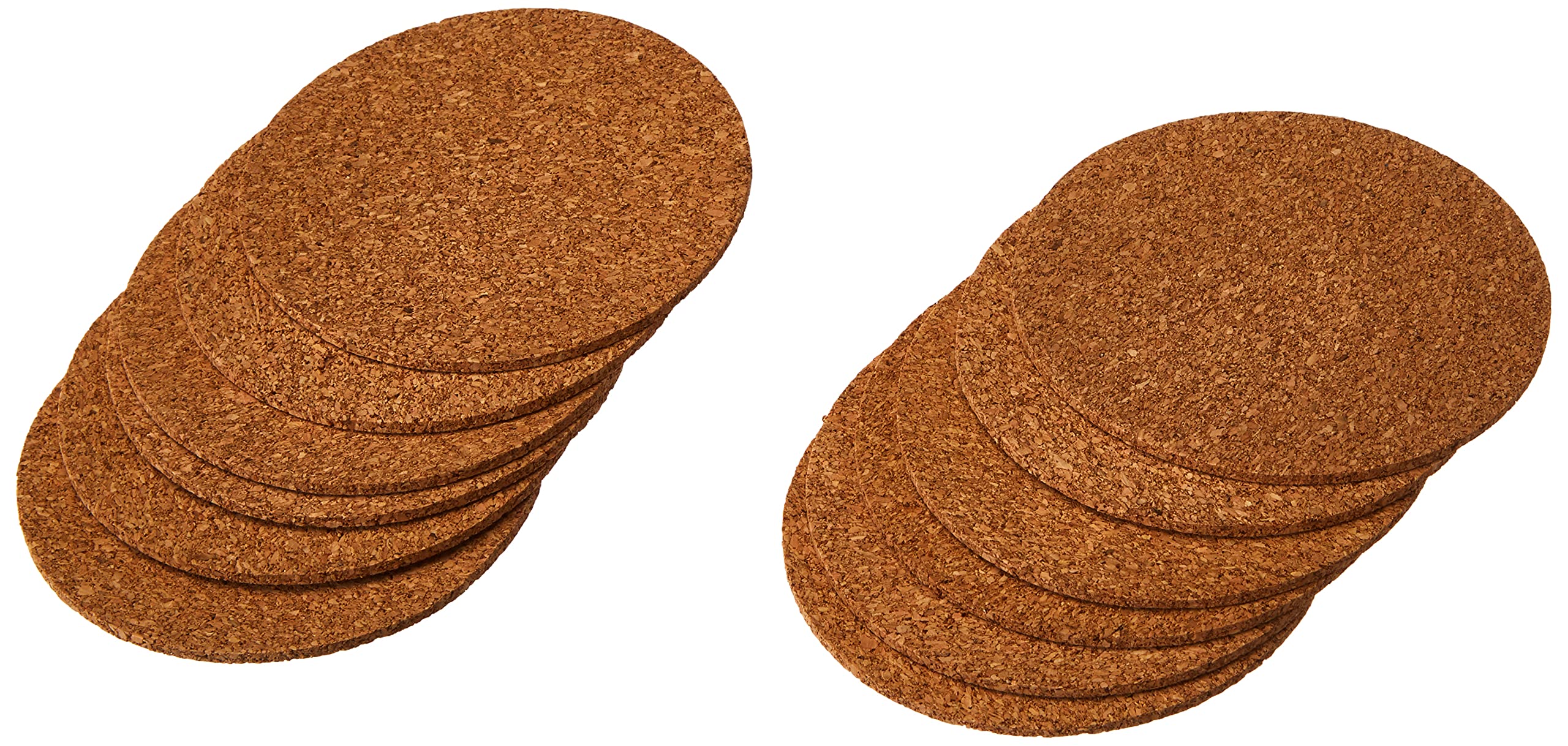 mikken Viva Haushaltswaren 12 thin cork coasters; diameter 9.5 cm