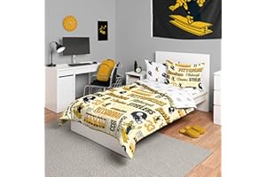 FOCO Unisex-Adult NFL Team Logo Bed in a Bag Comforter Sheets Pillow Cases Bedding 5-Piece Set