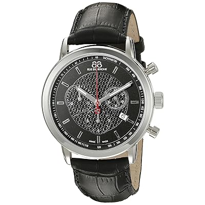 Rue du Rhone Men's Stainless Steel Watch with Black Zambia Ubuy