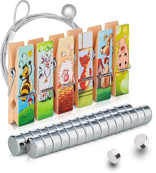 Dulces & Smiles - Juego de imanes para la nevera | 30 - 6 x 3 mm ...