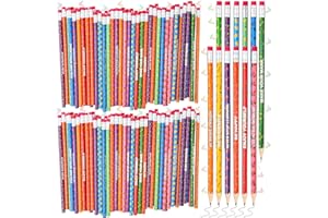 120 Pcs Wooden Pencils with Eraser Bulk, Scented Inspirational Pencils Student Colorful Fruit Pencils Cute HB Pencils Wood Gr