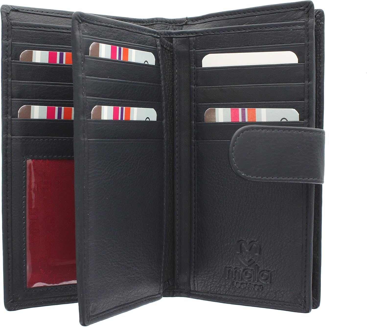 Mala Leather Origin Collection Leather Purse with RFID Protection 3178_5 Navy - Image 5
