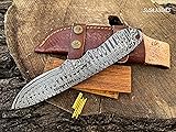 SUSA KNIVES Damascus Steel Blank Blade Hunting